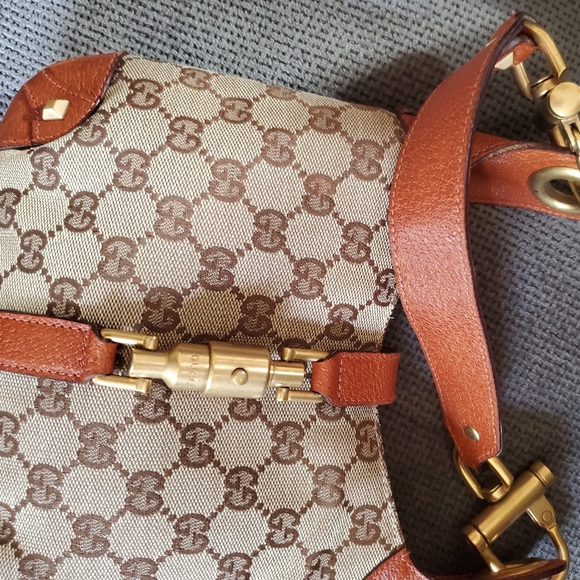 Gucci Piston Lock Jackie Hobo GG Canvas Mini - Picture 9 of 14